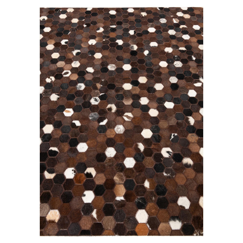Tapis brun chocolat Jed
