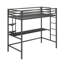 Lit mezzanine en métal avec bureau intégré Maxwell par Novogratz-40841834-40841835
