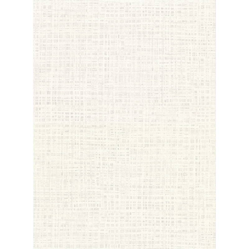 Rouleau de papier peint imitation toile de ramie L 27 pi x l 27 po GroveHill, Blanc