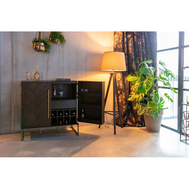 Solid Wood Bar Cabinet