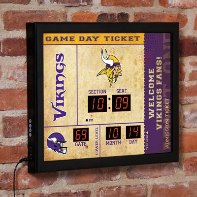 Horloge murale Minnesota Vikings