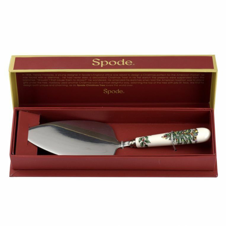 Spode Christmas Tree Cake Knife/Server 10"