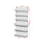 6-Tier Spice Rack With Door Hook,Wall Mounted Or Over The Door,Large Capacity, Black