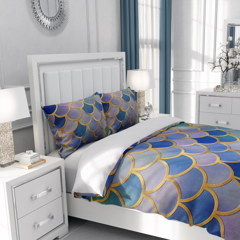 Abstract Duvet Cover, King Duvet Cover + 2 King Shams