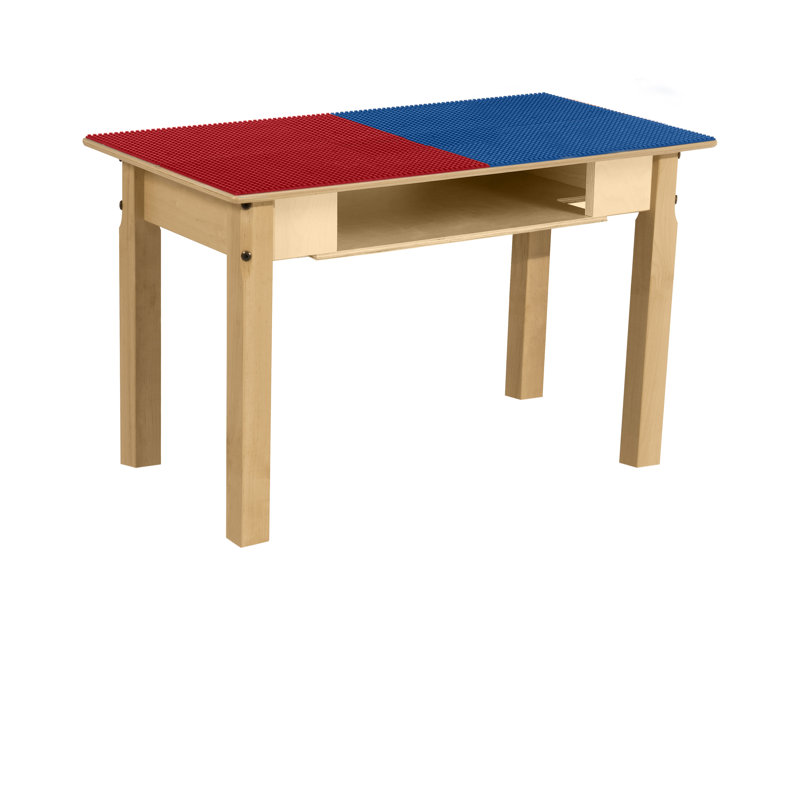 Table de jeu Time-2-Play, Rouge/bleu, H 18,5 po x L 35 po x l 15,5 po