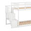 Lit superposé simple au-dessus de simple avec glissière convertible et escalier-1257685505