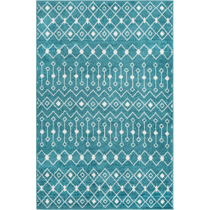 Geometric Indoor Rug, Rectangle 5'3" x 8'