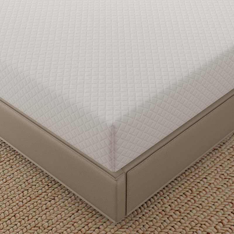 Rodrigue 12“ Medium Gel Memory Foam Mattress in a Box Infused with Green Tea, Queen, 12"