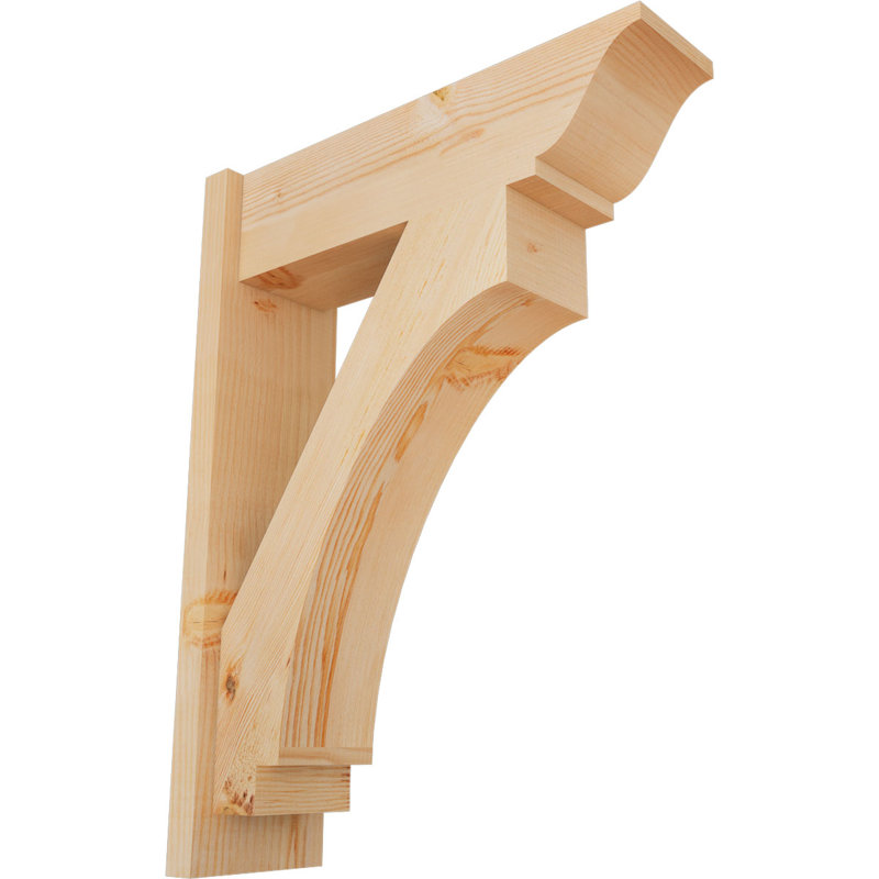 Persienne impériale traditionnelle, P 24 po x H 32 po, Sapin Douglas de 7 1/2 po (lisse)