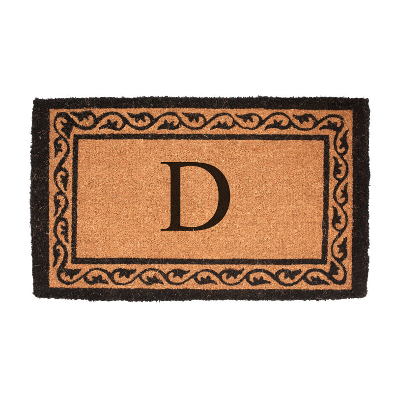 Paillasson Monogram, 2 pi 6 po x 4 pi, D