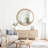 Wavy Round Solid Wood Frame Decorative Mirror,For Bedroom, Bathroom, Living Room, Entryway-1936892070-1936892069