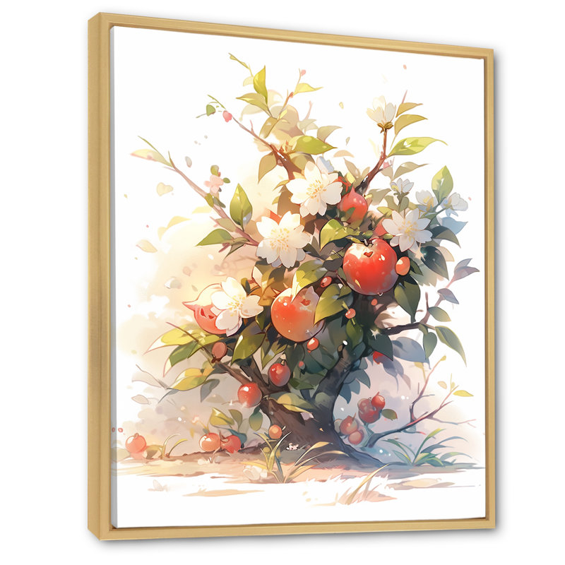 «A Gardens Flower Grace II», reproduction sur toile, Cadre naturel flottant, H 20 po x l 12 po x P 1 po