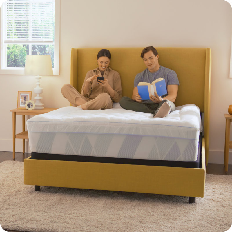 Sealy Dreamlife 3” Medium-Soft Gel Memory Foam Mattress Topper + 1” Quilted Cooling Cover, Full