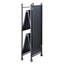 Console pliable avec 3 tablettes - Tuyau d'eau industriel en métal noir et bronze et en matériau synthétique, pliable, aucun assemblage requis