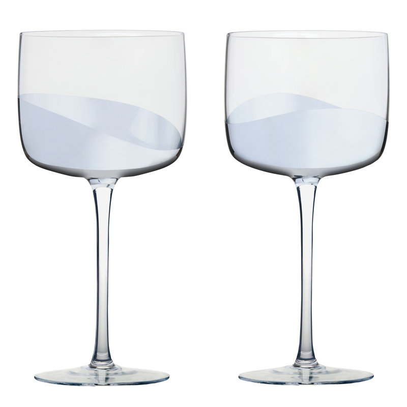 Ensemble de verres Wave, Argent