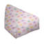 Fauteuil à billes rouge à motif géométrique - siège à motif triangulaire-47358220-47456487