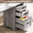 67" Farmhouse L-Shaped Executive Desk With 4 Drawers, Home Office Corner Computer Desk With File Storage And Power Outlets-1924600725