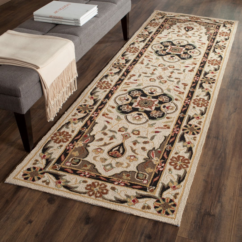 Bryonhall Hand Hooked Performance Oriental Rug, Runner 2'6" x 10'