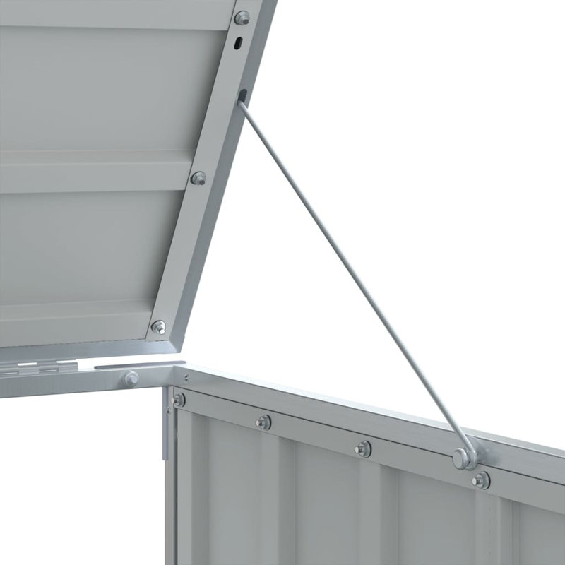 vidaXL Wheelie Bin Storage for Double Bins Anthracite 56.7"x31.9"x44.5" Steel, Anthracite