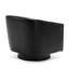Chaise pivotante - Assise de meuble de salon de 22,5 po de hauteur avec base en bois noir, largeur de l'emballage de 33 po, rembourrage en mousse essentielle moderne, profondeur de 32,7 po-1660942879