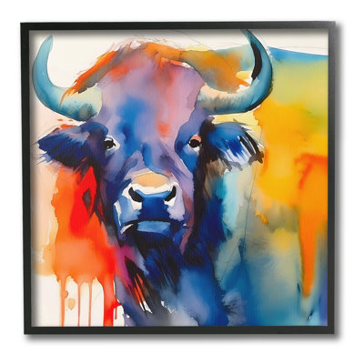 Abstrait, art abstrait sur toile de bovins, par Walker Noble