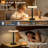 12" Modern Metal LED Rechargeable Table Lamp with Touch Dimmable Light-570386967