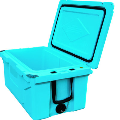 Blue 65Qt Camping Cooler - 5 Days Cold Retention Heavy-Duty Outdoor Ice Chest Up To Protected Surface
