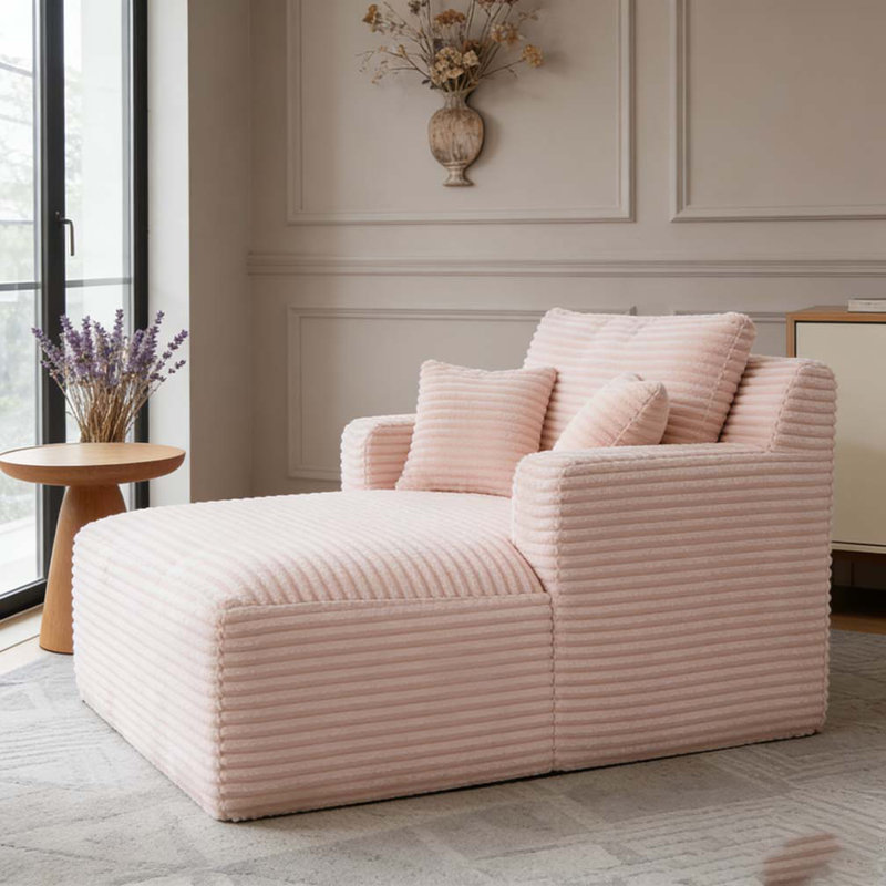 Chaise d'intérieur simple pour canapé, Rose