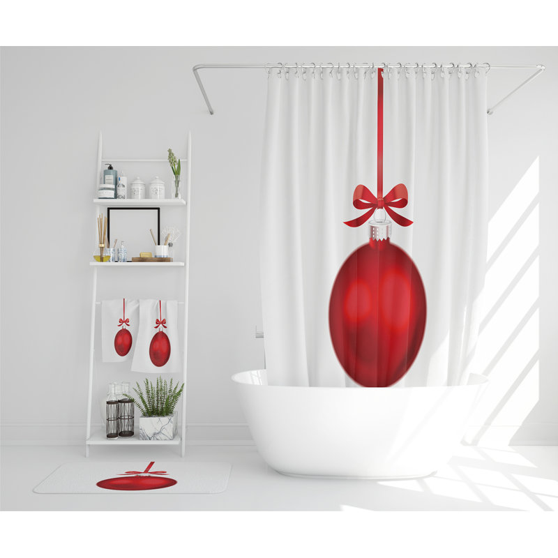 Leandra Polyester Shower Curtain Set