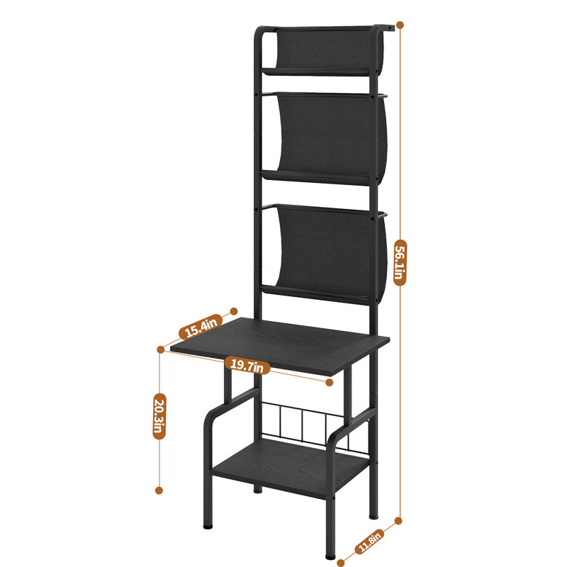 Étagère audio supplémentaire H 56,7 po