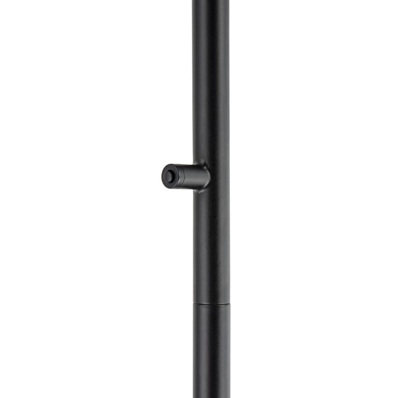155 H cm Traditional Floor Lamp, Black, Matte Black