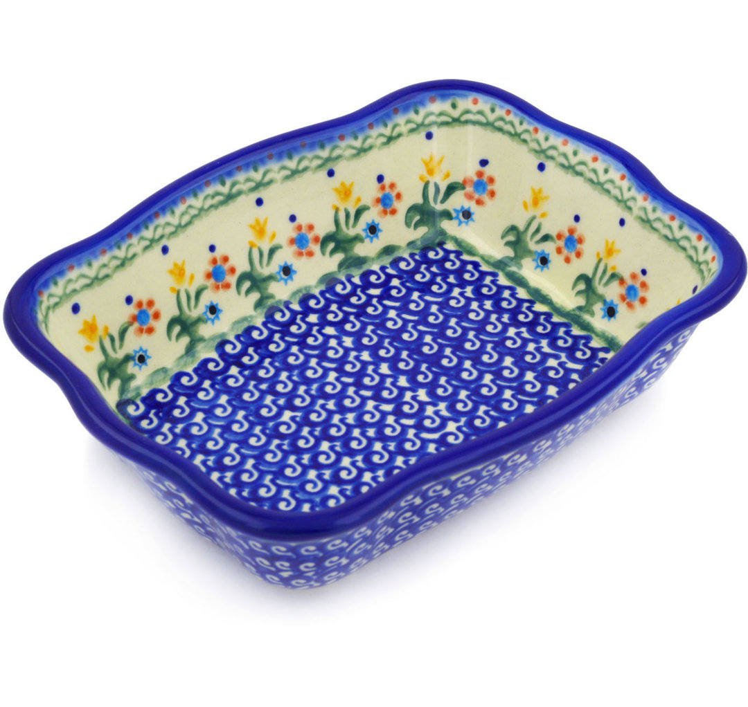 The Holiday Aisle Rowberrow Rectangular Non-Stick Pottery Baker The Holiday Aisle®