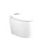 Combinaison de bidet de toilette intelligente avec couvercle / siège ouvert avec capteur de pied, affichage à DEL, buse autonettoyante, siège chauffant, veilleuse, commande à bouton, chasse d'eau en cas de panne de courant, fermeture en douceur, chass
