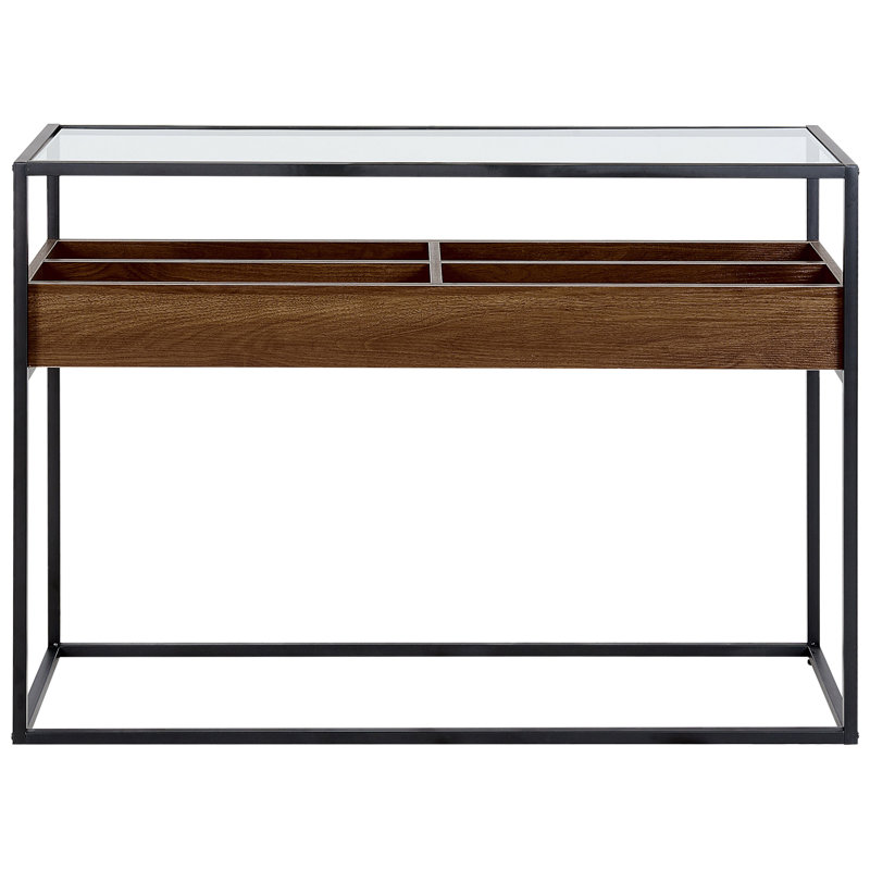 Dedmond 110cm Glass Top Console Table