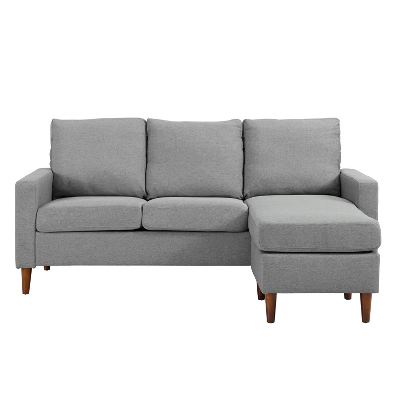 Canapé modulaire réversible de 76 po Otho, Gris chiné