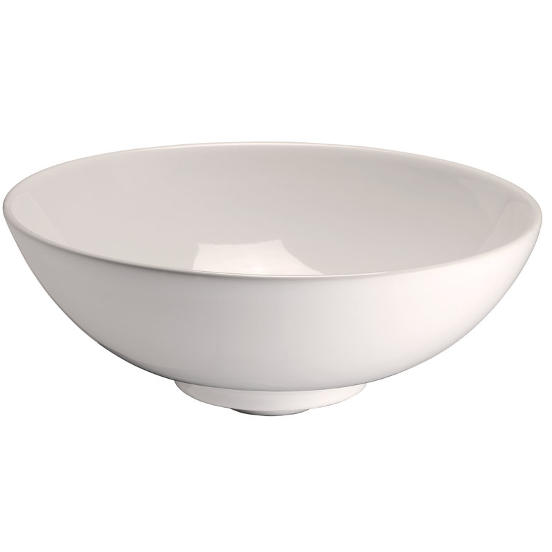 Barclay 16.75'' Ceramic Circular Bathroom Sink, Bisque
