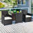 Safaree 2 - Person Patio Conversation Set with Cushions-2134042834-2134042831