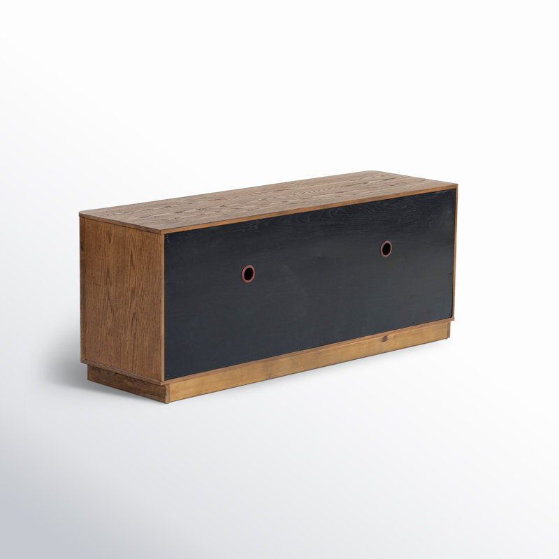 Gabrietta Media Console TV Stand, Medium Oak