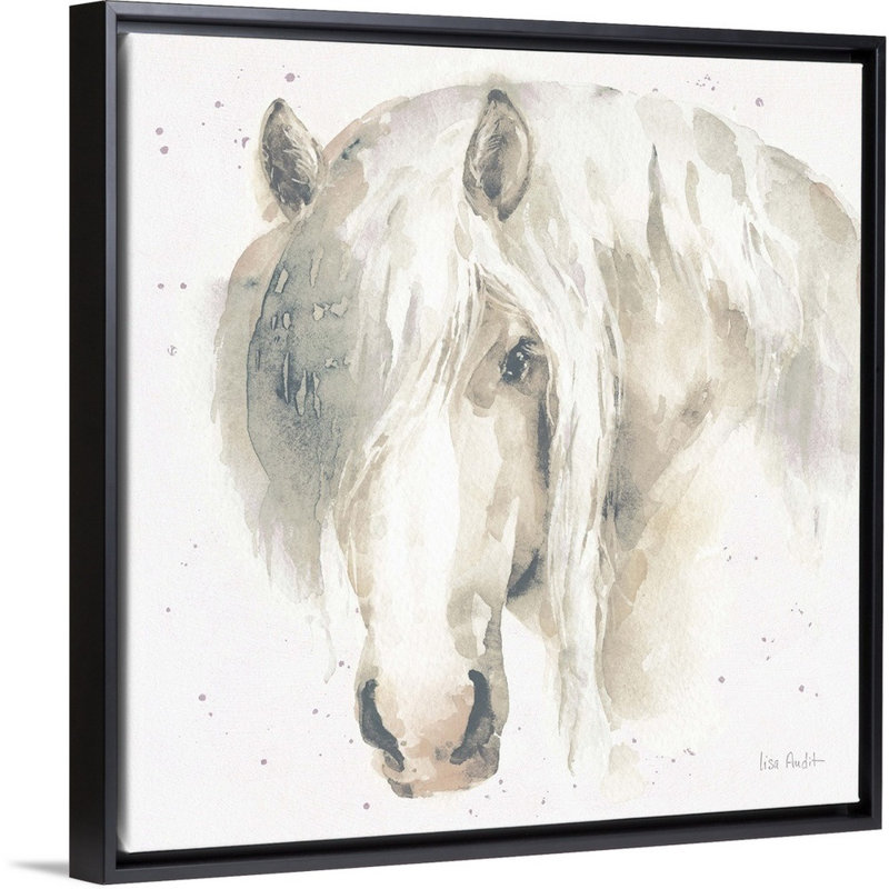 «Farm Friends VI», art mural sur toile neutre, H 14 po x l 14 po x P 2 po, Toile avec cadre noir
