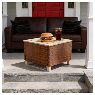 Petite table d'extérieur, table de bout, table d'appoint d'extérieur