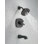 Garniture de robinet de baignoire et douche Stryke 17 Series avec inverseur et technologie H2Okinetic