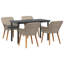 4 - Person Patio Dining Set with Rectangular Table , Cushions Included