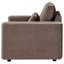 Fauteuil d'appoint rembourré en chenille Seguin brun-1333972693