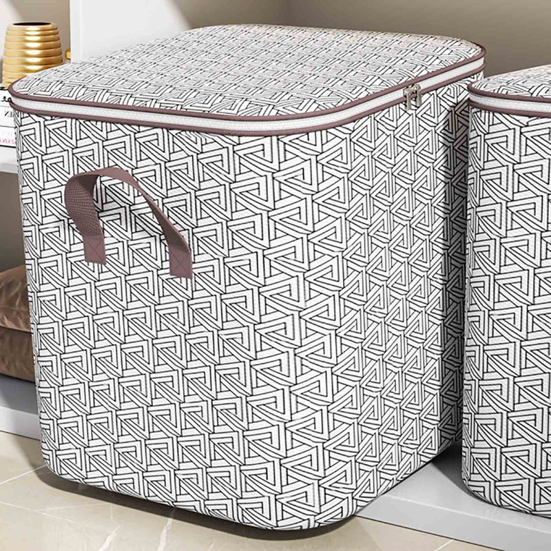  140L Storage Bins with Lids & Reinforced Handles, Large Closet Organizers and Storage, Clothes Storage Basket Containers for Clothing, Sweater, Comforter, Bedding