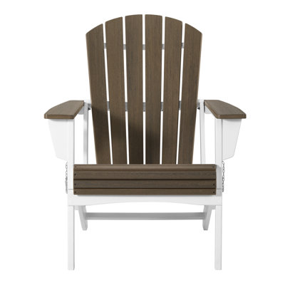 Folding Adirondack Chair, White