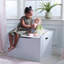 Austin Wooden Toy Box/Bench with Safety Hinged Lid-1417680841