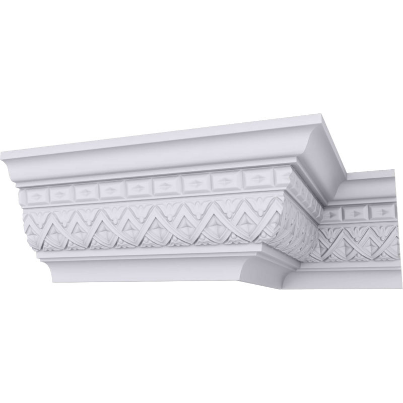 Moulure couronnée Dublin H 4 4 pi 8 po x P 4 1/4 po x P 5 7/8 po x L 94 1/2 po (répétition 1 1/4 po)