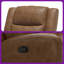 Fauteuil inclinable manuel Crafted Comfort: cuir de qualité supérieure, structure en bois massif et sièges larges pour une détente ultime - Assemblage sans effort