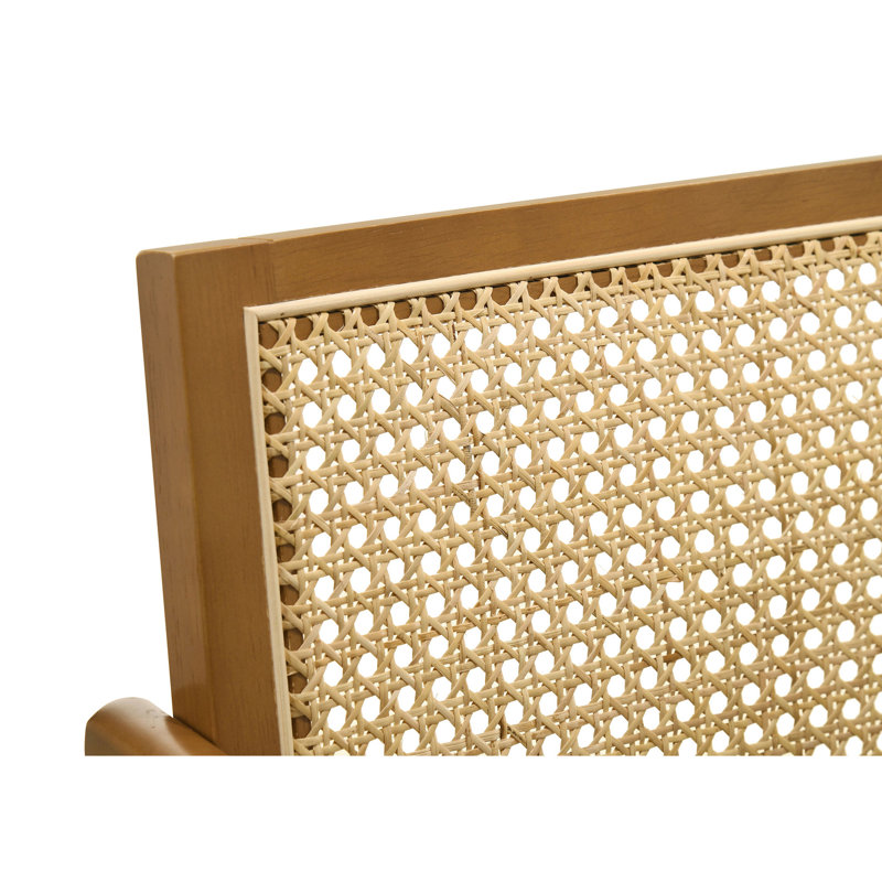 Chaise de bar en noyer tissé Remy Light