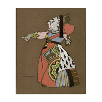 Antique Queen of Hearts Canvas Wall Art by Joris Hoefnagel